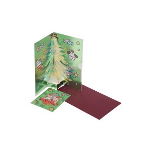 Unique Bargains Greeting Card Green 6.1"x3.5"x0.4" 1 Pc - 1 of 4