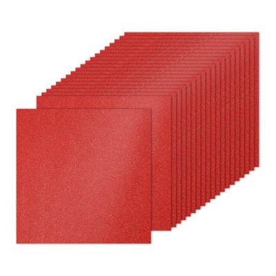 Unique Bargains 250gsm Cardstock DIY Craft Glitter Paper Sheets 20 Pcs