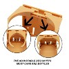 GSE Cup Holder, Adjustable Folding Wall Cup Holder with Screws for Wall, Table, Deck, Car, Van, Truck, RV, Camper - 3 of 4