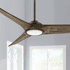 68" Minka Aire Modern Indoor Ceiling Fan with LED Light Remote Control Heirloom Bronze for Living Room Kitchen Bedroom Family Home - 2 of 4
