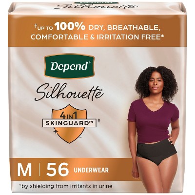 Depend Silhouette Incontinence & Postpartum Underwear for Women - Maximum Absorbency
