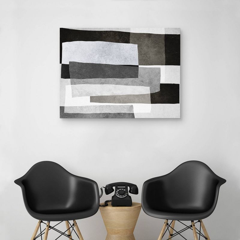 30&#34; x 40&#34; Shades of Gray Horizontal by Belle Maison Unframed Wall Canvas - Masterpiece Art Gallery, 5 of 6