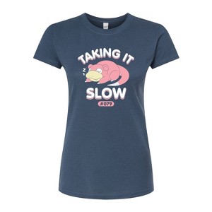 Women's - Pokémon - Slowpoke Taking it Slow Fitted Graphic T-Shirt - 1 of 3