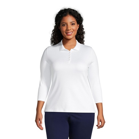 Thin Rib Long-Sleeve Polo Top - Ready to Wear