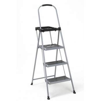 Ironmax 12.5' Multi Purpose Step Platform Aluminum Folding Scaffold Ladder  330lb : Target