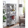 59.75" Breighton Home Xavier 5-Shelf Bookcase with Drawer - image 3 of 4