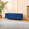 Hrinhom 49.2" W Upholstered Velvet Storage Soft Bench with Metal Legs - 2 of 4