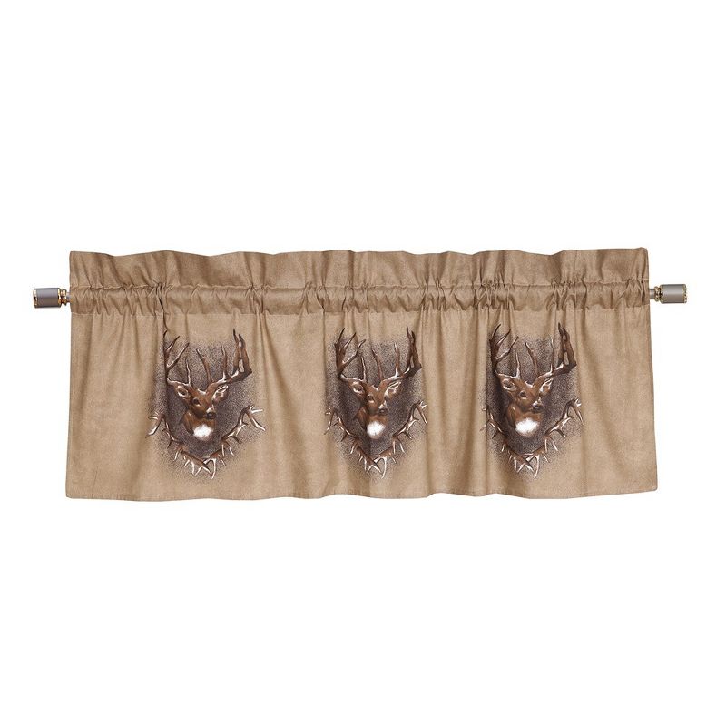 Blue Ridge Trading Whitetail Ridge Valance Inches, Animal Theme Valance Curtain for Bedroom, Kitchen, Living Room & Farmhouse - Indoor & Outdoor Decor, 3 of 7