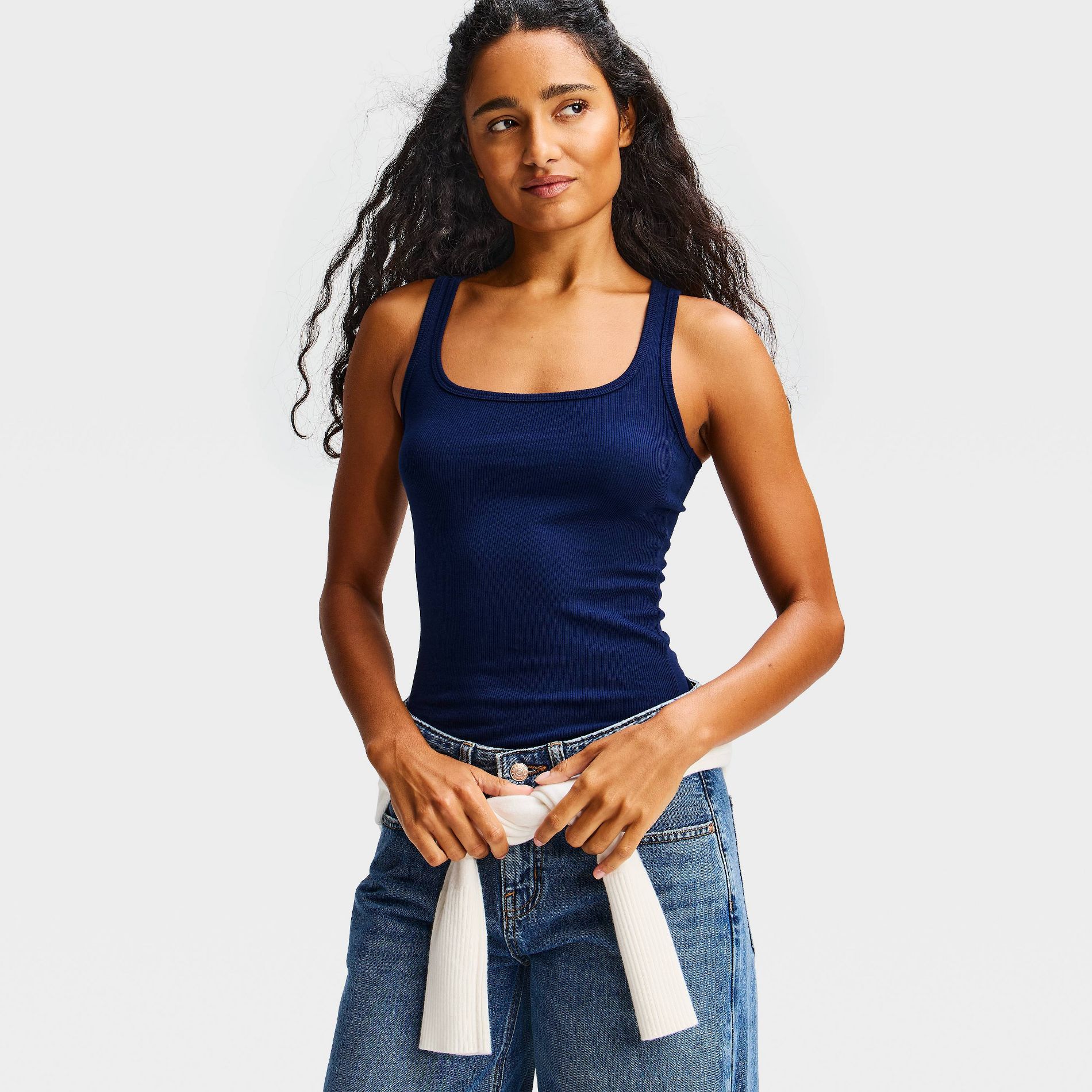 Women's Core Tank Top - Wild Fable™ Navy Blue