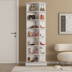 Kumasinova 360° Rotating Shoe Cabinet,6/7-Tier Shoe Storage Tower,Freestanding Organizer Shoe Rack for Entryway,Bedroom,Living Room - 1 of 4