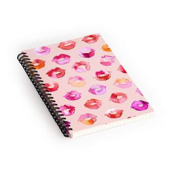Ninola Design Sweet Pink Lips Spiral Notebook - Deny Designs