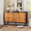 VYNXARIA Modern Retro Buffet Cabinet with Geometric Design for Versatile Storage - 2 of 4