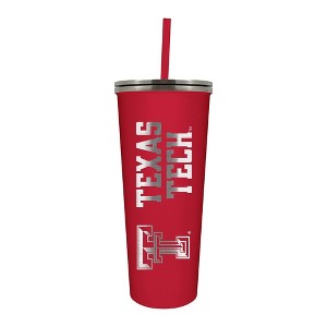 NCAA Texas Tech Red Raiders 24oz Skinny Tumbler with Straw - 1 of 1