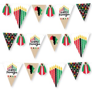 Big Dot of Happiness Happy Kwanzaa - DIY Party Pennant Garland Decoration - Triangle Banner - 30 Pieces - 1 of 4