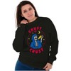 Funny Skeleton Pizza Crust to Crust Sweatshirt for Men or Women Brisco Brands - 4 of 4