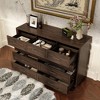 Famapy Brown/White Dresser,Large-Sized 9 - Drawer Chest with Anti-Tipping,Storage Unit for Bedroom Organizer/Living Room/Entryway - 4 of 4