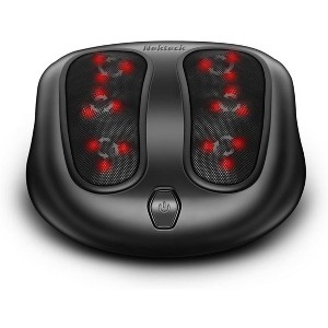 Nekteck Foot Massager with Heat - Shiatsu Electric Kneading for Plantar Fasciitis - Infrared & Power Cord - Black - 1 of 4
