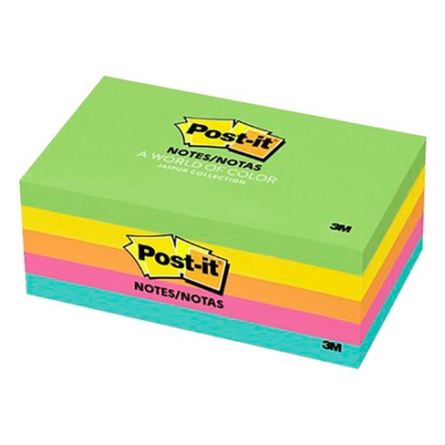 Post-it Original Notes, 3 X 5 Inches, Floral Fantasy Colors, 5