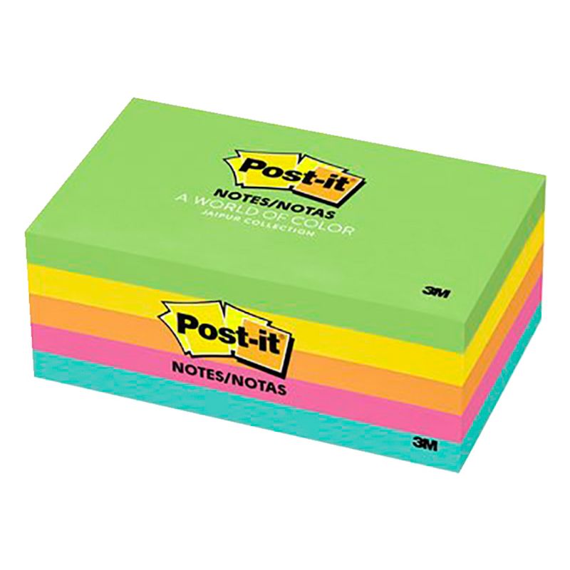 Post-it Original Notes, 3 x 5 Inches, Floral Fantasy Colors, 5 Pads with 100 Sheets Each, 1 of 6