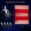 Car Dolly 4 Pack, Total 6000lbs High Load Bearing, Antiskid Plate Design, All-Direction Rotatable Wheel, 12’’x16’’ - 4 of 4