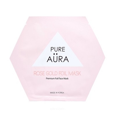 Pure Aura Rose Gold Foil Mask - 0.88 fl oz