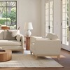 Modern Farmhouse Arm Chair in Flax Linen with Feather-Down Foam Cushions and Removable Covers - 3 of 4