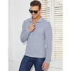 Men's Quarter Zip Up Pullover Casual Stretch Lightweight Mock Neck Polo Sweaters Knitwear - 4 of 4