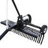 Yard Tuff YTF-48LSR Landscape Lawn Garden Rake Attachment w/ Heat Treated Tines & Pin Hitch for UTVs, ATVs, & Utility Tractor, Black - 4 of 4