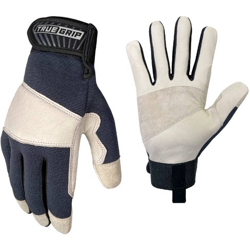 True Grip Pigskin Hybrid General Purpose Gloves Dark Gray - image 1 of 3