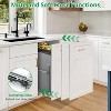 Under Cabinet Pull Out Trash Can Holder Kitchen Sink Waste Container Slide Out Shelf Recycling Bin, Heavy Duty Steel Frame, Trash Can Not Included - 4 of 4