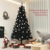 CIPACHO 7.5ft Unlit Artificial Black Christmas Tree Holiday Decor with 1346 Branch Tips Auto Open and Steel Base - 2 of 4