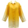 LA LEELA Women's Summer Casual Blouses Shirt Blouse Short Sleeve Button Up Dress Tops Tee Shirts Hawaiian Dresses for Women XL Sunflower, Gradient - 3 of 4