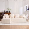 Whisen Compression Sofa with Chaise & 4 Pillows - 2 of 4