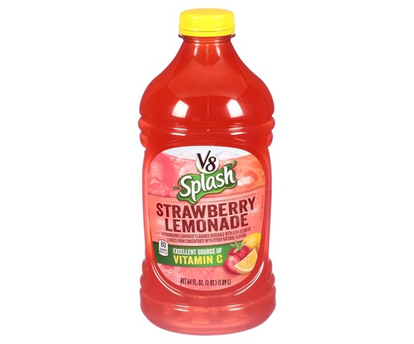 V8 Splash Strawberry Lemonade Juice - 64 fl oz Bottle