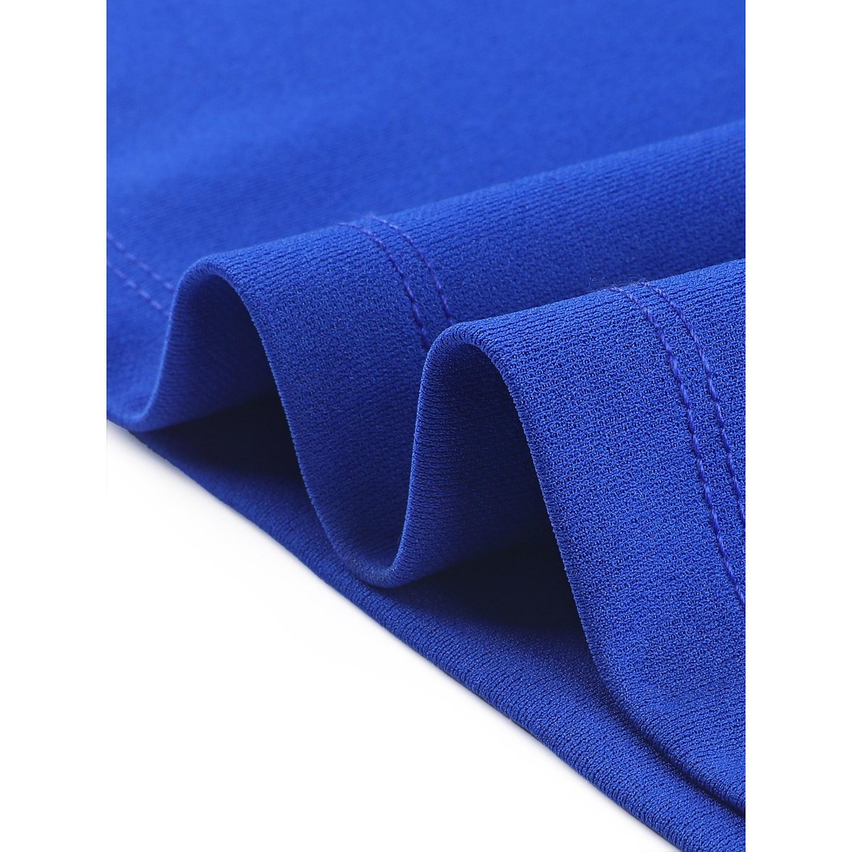 Женские платья INSPIRE CHIC Women's Business Elegant Boat Neck Half Sleeve Pleated Midi Dress Medium Royal blue — фото 5