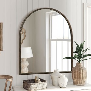 PexFix Vintage Arched Iron Framed Decorative Wall Mirror Set of 2 - 1 of 4