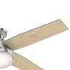 Hunter Dempsey 52" Lighted Ceiling Fan Brushed Nickel Finish with Integrated LED and Handheld Control - 4 of 4