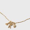 14K Gold Dipped Charm Initial Pendant Necklace - A New Day™ Gold - 4 of 4