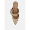 Bismi Large Buckle Kitten Heel Mules Women - 4 of 4