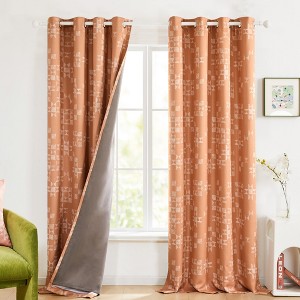 Deconovo Recycled Mountain Ash Blackout Curtains(2 Panels) - 1 of 4