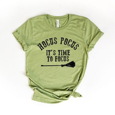 Simply Sage Market Women's Hocus Pocus Time To Focus Short Sleeve Graphic Tee, Teacher