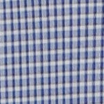 white/blue mini plaid