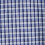 white/blue mini plaid