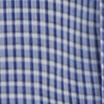 white/blue mini plaid