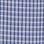 white/blue mini plaid