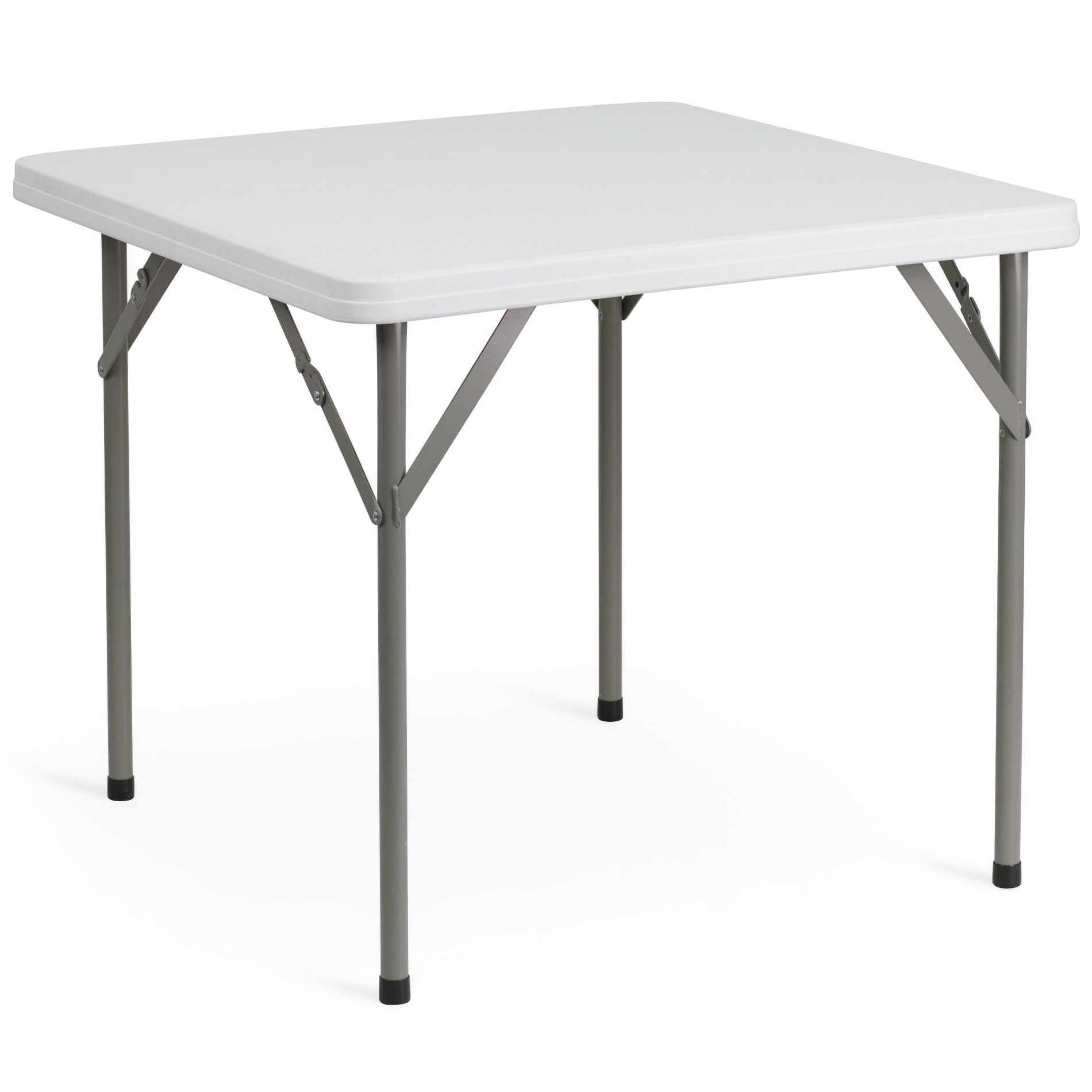 Flash Furniture Elon 34.25" Square Granite White Plastic Folding Table