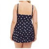 Women's Daphne Bandeau Strapless Tie Front Shirred Swimdress - Plus Size - Always for Me - 2 of 4