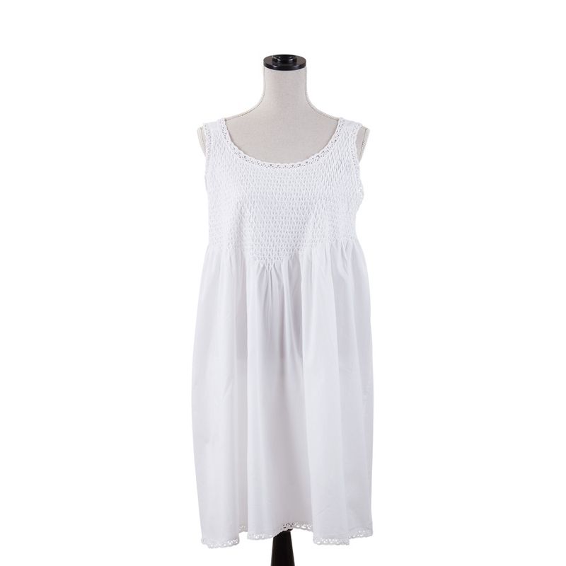 Saro Lifestyle Sleeveless Embroidered Nightgown, 1 of 3