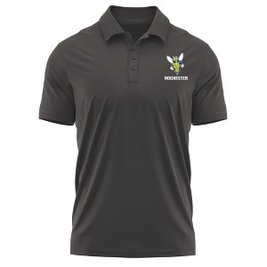 University of Rochester Adult Polo Left Chest Logo, Black - 1 of 4