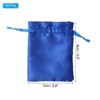 Unique Bargains Mini Smooth Wedding Christmas Satin Bags with Drawstring 50 Pcs - 2 of 4